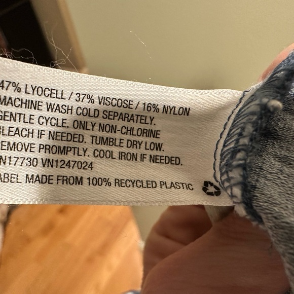 a new day Navy Cream Abstract Puff-Sleeve Square-Neck Midi Dress - Picture 6 of 6